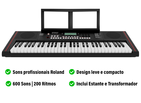<b>Roland E-X10</b> Piano Portátil + 600 Sons + 200 Ritmos + Entrada MIC <b>TOP-SELLER</b> <b>Roland E-X10</b> Piano Portátil + 600 Sons + 200 Ritmos + Entrada MIC <b>TOP-SELLER</b>
